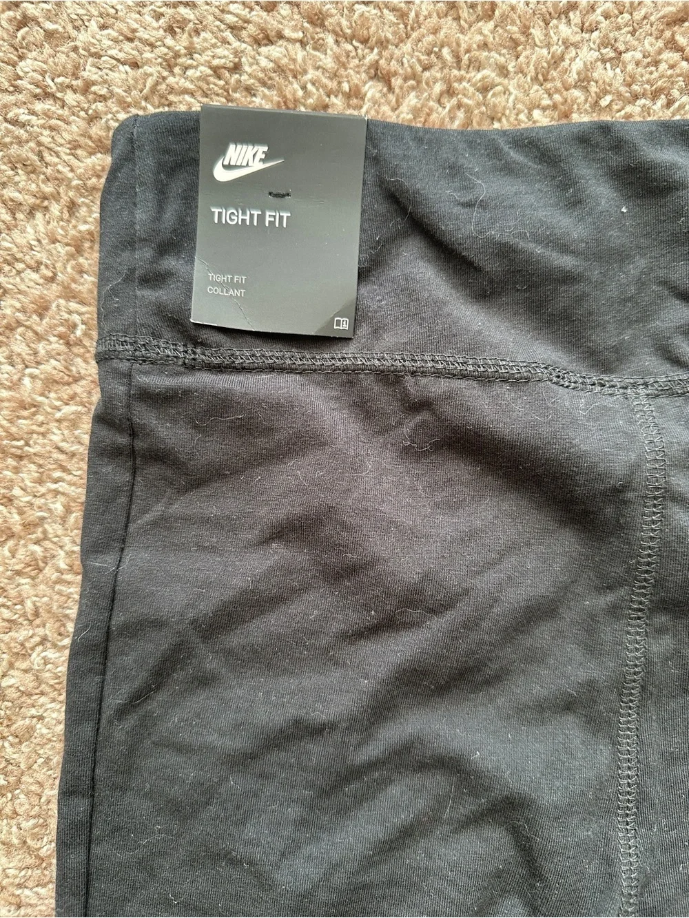 Nike Black Girls' Logo Performance Leggings